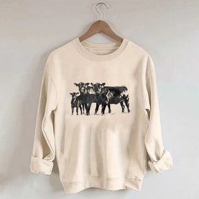 Cute Cow Western Country Love Sweatshirt