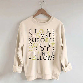 Wizard Book Titles Sweatshirt