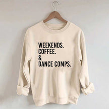 Retro Weekends Coffee and Dance Sweatshirt
