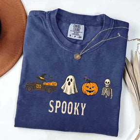 Pumpkin Season Girly Spooky Halloween T-Shirt