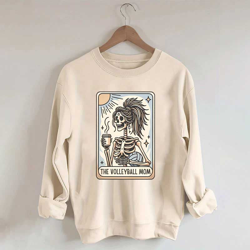 Volleyball Mom Tarot Card Sweatshirt