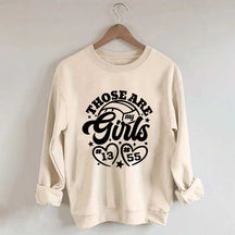 Personalized Volleyball Those Are My Girls Sweatshirt