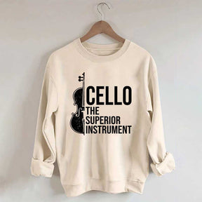 Cello Superior Instrument Music Sweatshirt