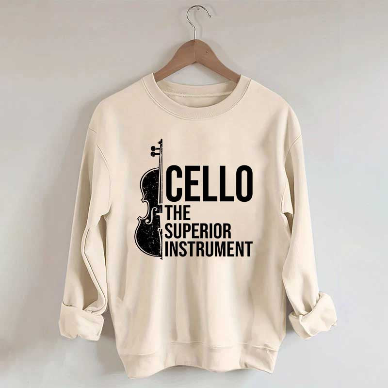 Cello Superior Instrument Music Sweatshirt