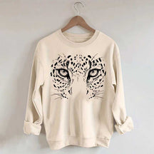 Comfort Leopard Face Sweatshirt