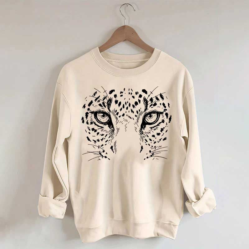 Comfort Colors Leopard Face Sweatshirt