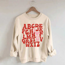 ABCs I Love You Valentines Sweatshirt