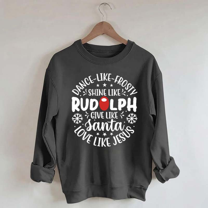 Shine Like Rudolph Heathered Sweatshirt