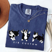 Custom Tuxedo Cat T-Shirt