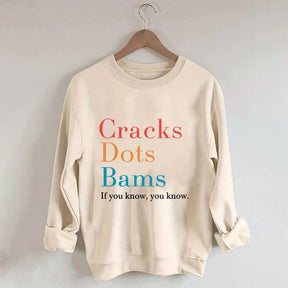 Cracks Dots Bams Sweatshirt