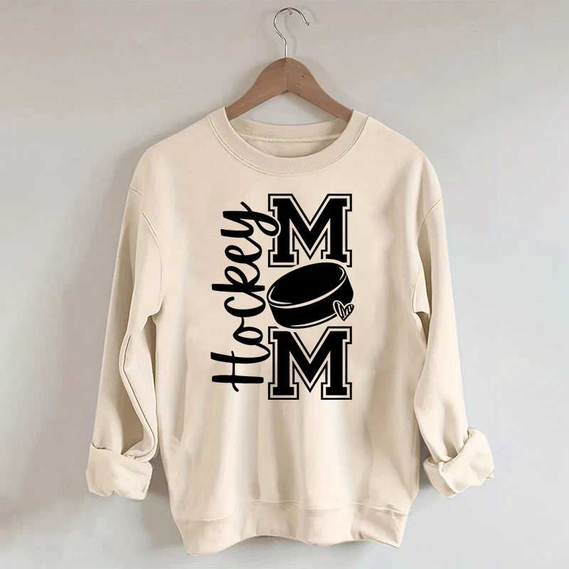 Hockey Mom Heart Simple Sweatshirt