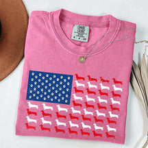 Dachshund American Flag T-Shirt