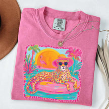 Retro Viral Summer Leopard T-Shirt