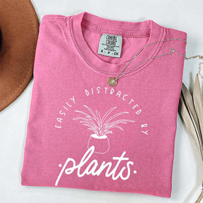 Simple Easily Distracted by Plants T-Shirt
