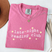 Cute Late Night Reading Club T-Shirt
