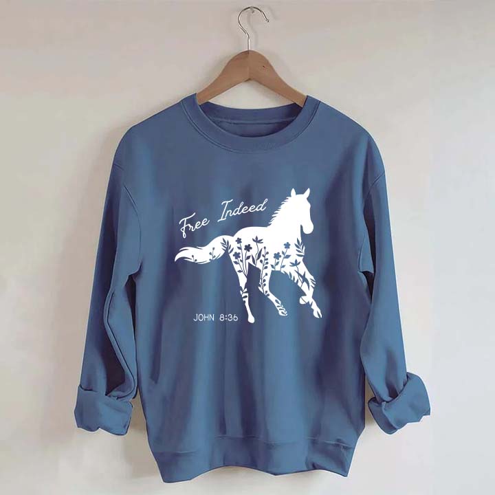 Free Indeed Horse Sweatshirt