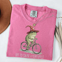 Off To Cause A Kerfuffle Frog T-Shirt