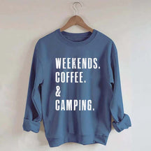 Weekends Coffee & Camping Sweatshirt