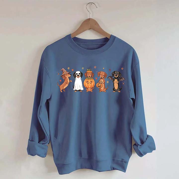 Cute Wiener Dog Halloween Dachshund Sweatshirt