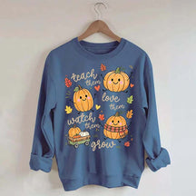 Teach Them Pumpkins Cute Sweatshirt