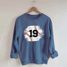 Custom Baseball Team Number Sweatshirt