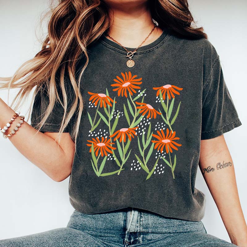 Boho Wildflower Aesthetic T-Shirt