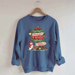 Funny Watercolor Christmas Signpost Sweatshirt