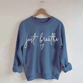 Just Breathe Yoga Lover Sweatshirt
