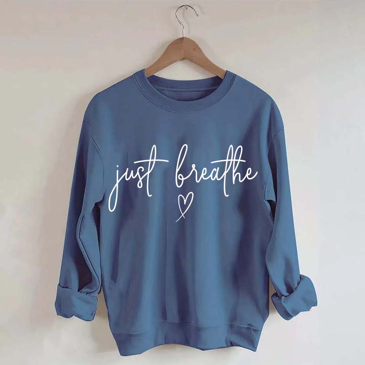 Just Breathe Yoga Lover Sweatshirt