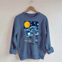 Van Gogh Cat Funny Sweatshirt