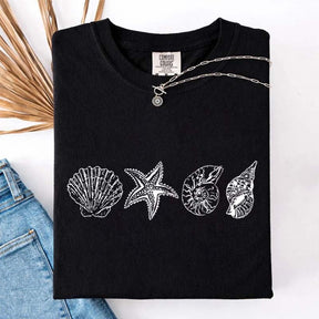 Seashell Coastal Aesthetic T-Shirt