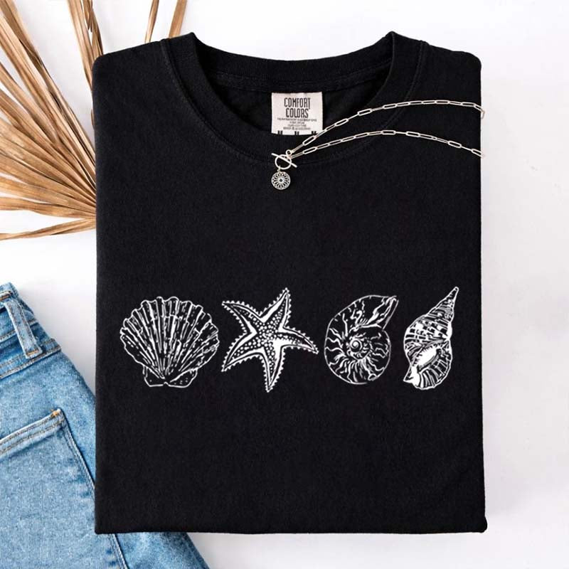 Seashell Coastal Aesthetic T-Shirt