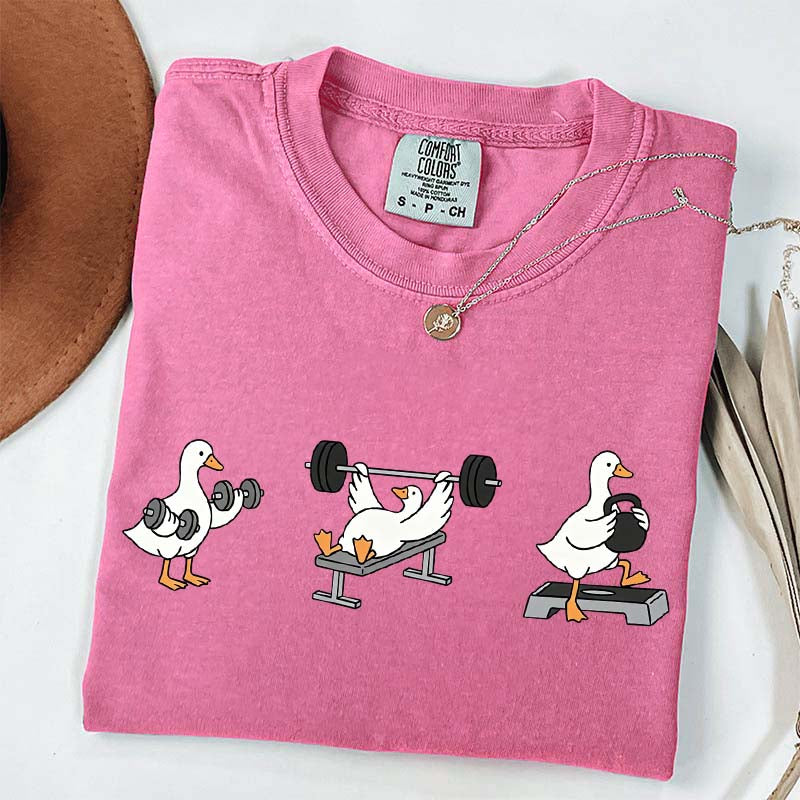 Funny Workout Weightlifting Goose Bumps T-Shirt