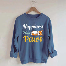 Happiness Has Paws Sweatshirt