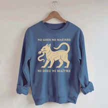 No Gods No Masters Ni Dieu Ni Maître Cat Sweatshirt