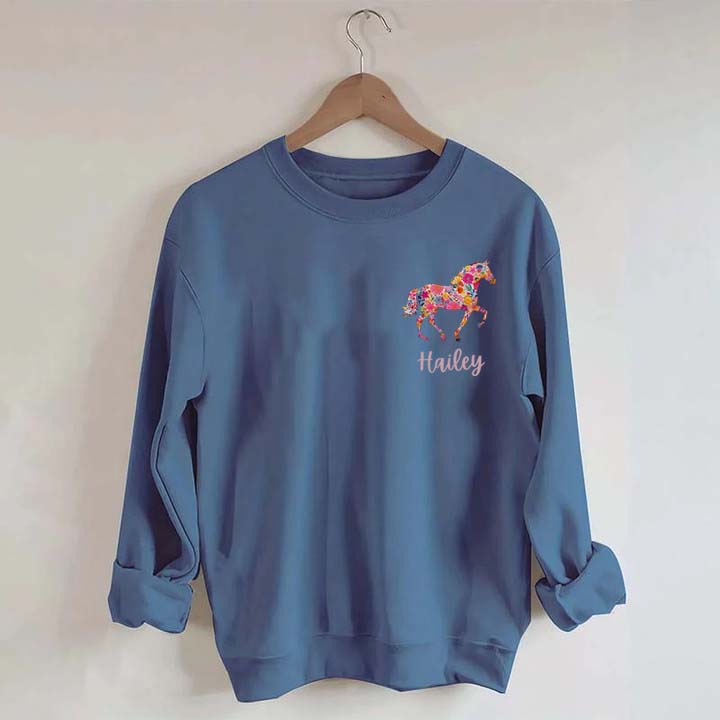 Custom Girl Horse Sweatshirt