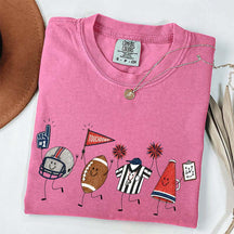 Team Matching Football Doodle T-Shirt