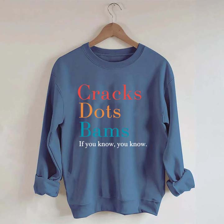 Cracks Dots Bams Sweatshirt
