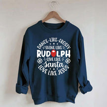 Shine Like Rudolph Heathered Sweatshirt