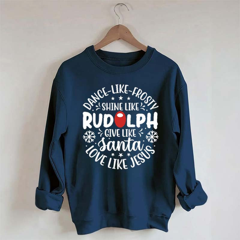 Shine Like Rudolph Heathered Sweatshirt