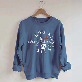 Dog Kisses Fix Everything Sweatshirt