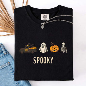 Pumpkin Season Girly Spooky Halloween T-Shirt