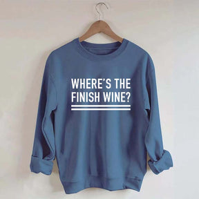 Where's the Finish Wine Muscle Sweatshirt