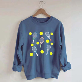 Tennis Balls & Tennis Racquets Sweatshirt