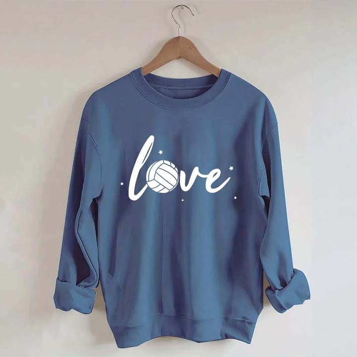Simple Black Volleyball Journal Lover Sweatshirt
