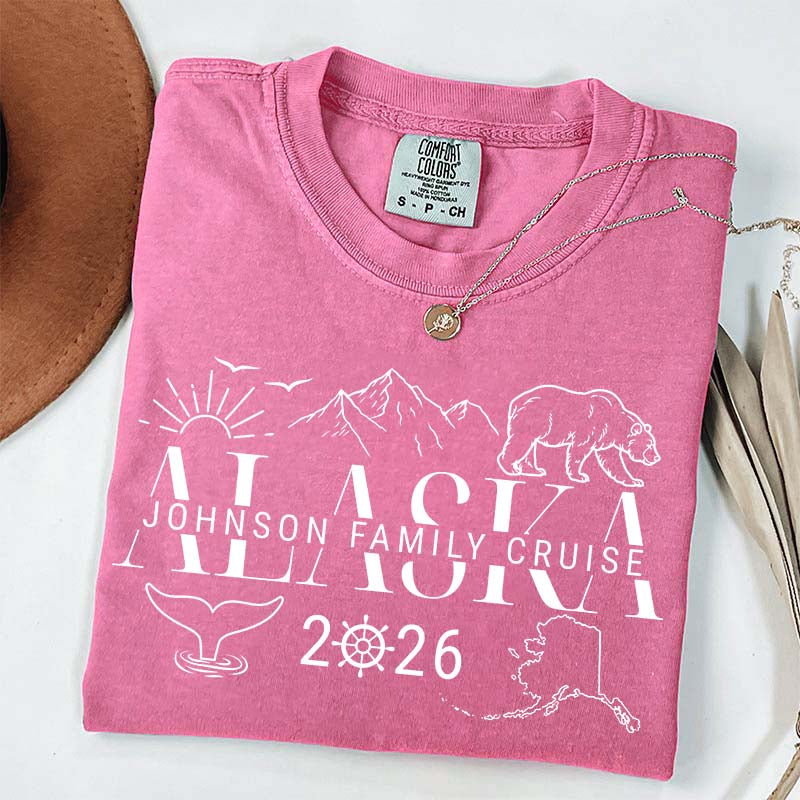 Custom Alaska Cruise Group Matching Vacation T-Shirt