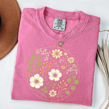 Wildflower Vintage Floral Ring T-Shirt