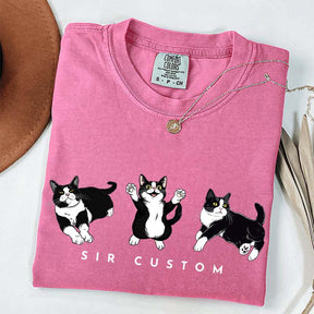 Custom Tuxedo Cat T-Shirt