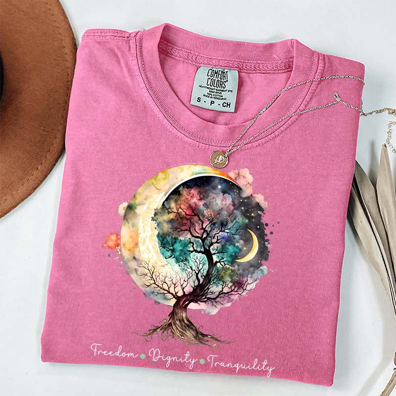 Freedom Dignity Tranquility Tree T-Shirt