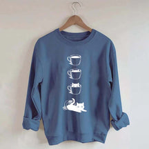 Coffee Cat Lover Sweatshirt